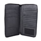 Chic Navy Zippered Calfskin Wallet