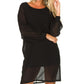 Elegant Puffed Sleeve Party Dress in Black