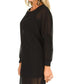 Elegant Puffed Sleeve Party Dress in Black