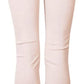 Beige Skinny Cotton Blend Trousers