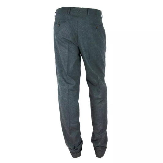Elegantly Tailored Gray Winter Trousers