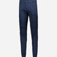 Chic Blue Cargo Pants with Elastic Hems