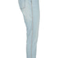 Light Blue Denim with Chic Metallic Accents