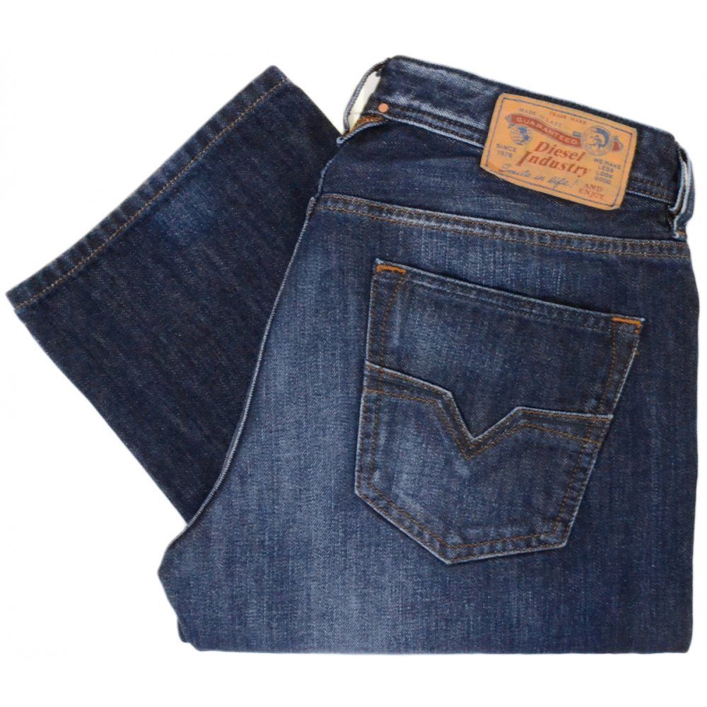 Elegant Straight Dark Blue Denim Jeans