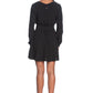 Elegant V-Neck Flowy Black Dress