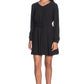 Elegant V-Neck Flowy Black Dress