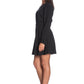 Elegant V-Neck Flowy Black Dress
