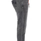 Chic Black Slim Fit Elastic Jeans