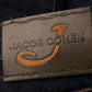 Elegant Bard Dark Denim Jeans with Leather Patch