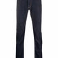 Elegant Bard Dark Denim Jeans with Leather Patch