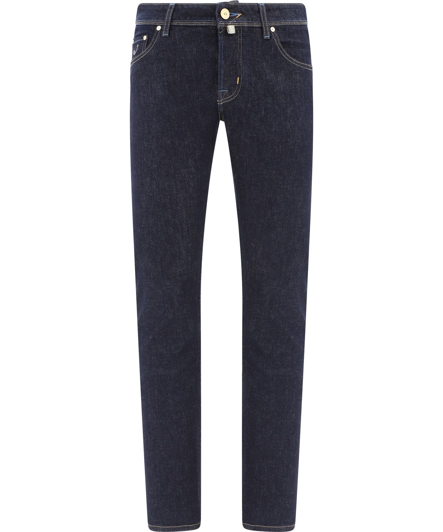 Nick Dark Denim Tailored Jeans with Handkerchief