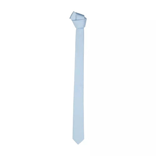 Elegant Silk Sky-Blue Men's Slim Tie