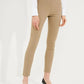 Chic High-Waisted Cotton Blend Trousers