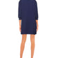 Elegant V-Neck Beaded Logo Dress