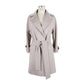 Elegant Beige Virgin Wool Coat