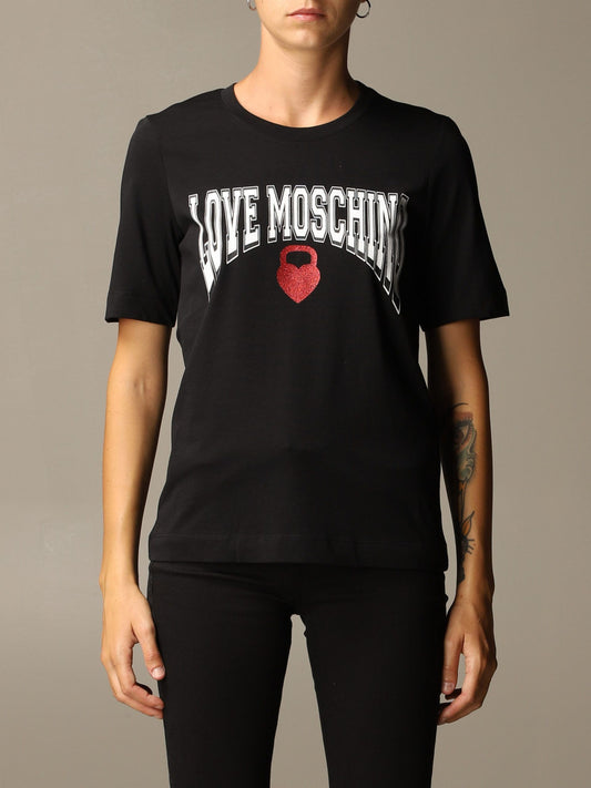 Chic Boxing Print Cotton Tee