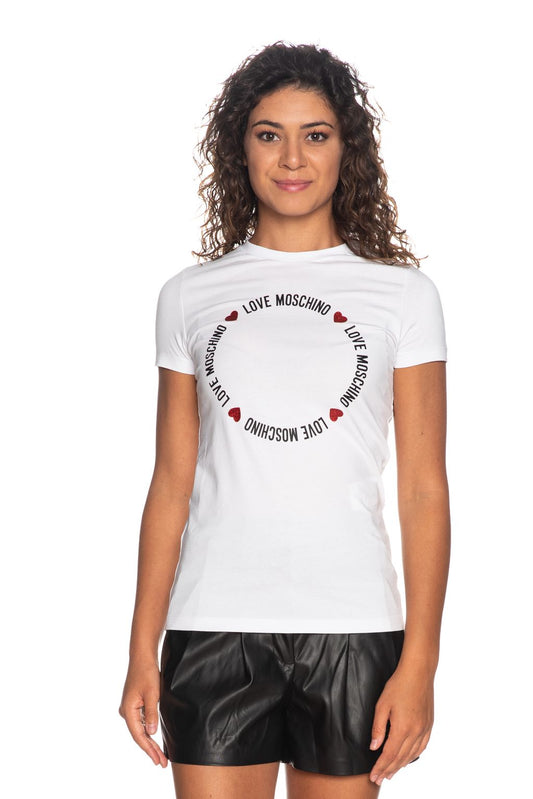 Sparkling Glitter Logo Cotton Tee