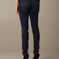 Chic Rhinestone Back Logo Jeans
