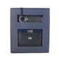 Elegant Calfskin Card Holder with Key Ring