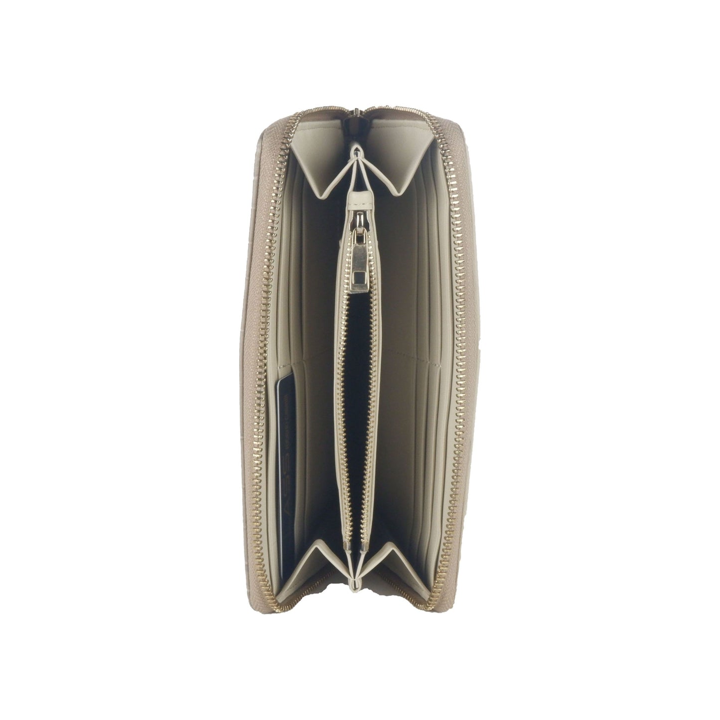 Safari Chic Long Wallet with Zip Detail