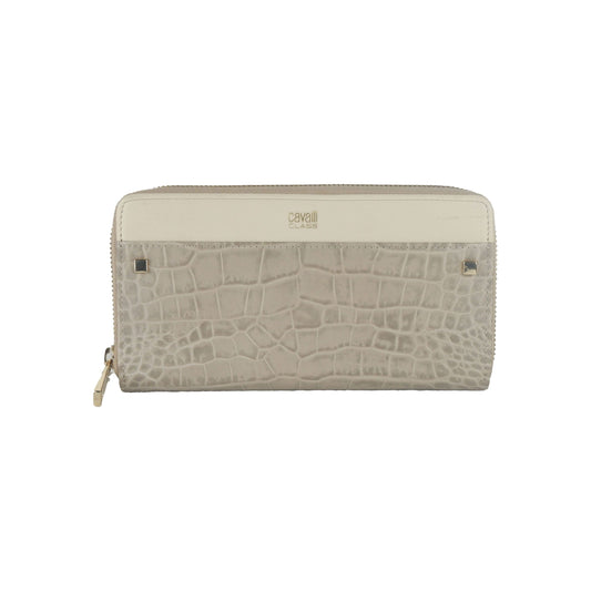 Safari Chic Long Wallet with Zip Detail