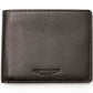 Manhattan Elegance Horizontal Wallet in Dark Brown