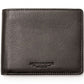 Elegant Dark Brown Horizontal Wallet with RFID