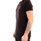 Sleek Black Cotton T-Shirt with Logo