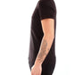 Sleek Black Cotton T-Shirt with Logo