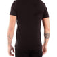 Sleek Black Cotton T-Shirt with Logo