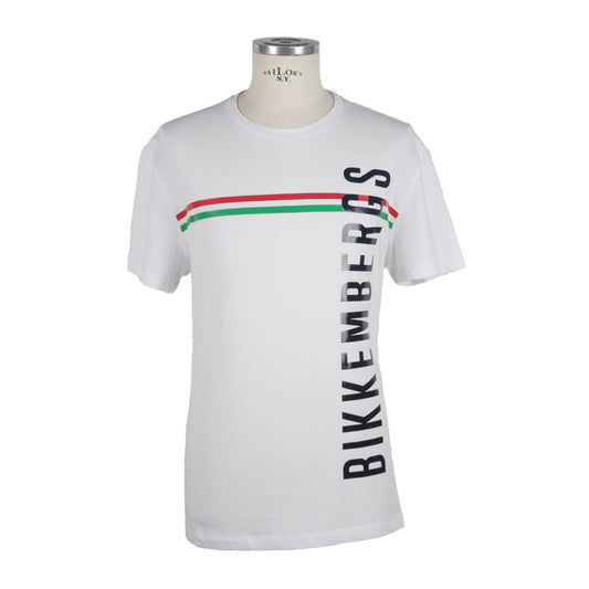 Sleek Cotton-Blend Rubber Print Tee