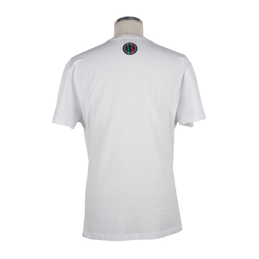 Sleek Cotton-Blend Rubber Print Tee