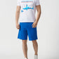 Chic Bermuda Shorts with Rubber Detailing