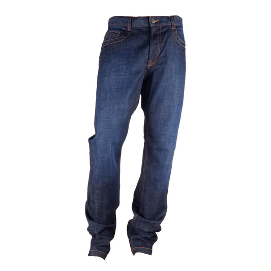 Dark Blue Regular Fit Designer Jeans