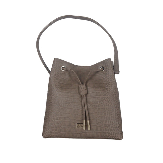 Elegant Dark Orange Leather Satchel