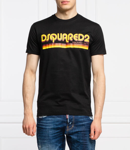 Elegant Cotton Print Tee for Him