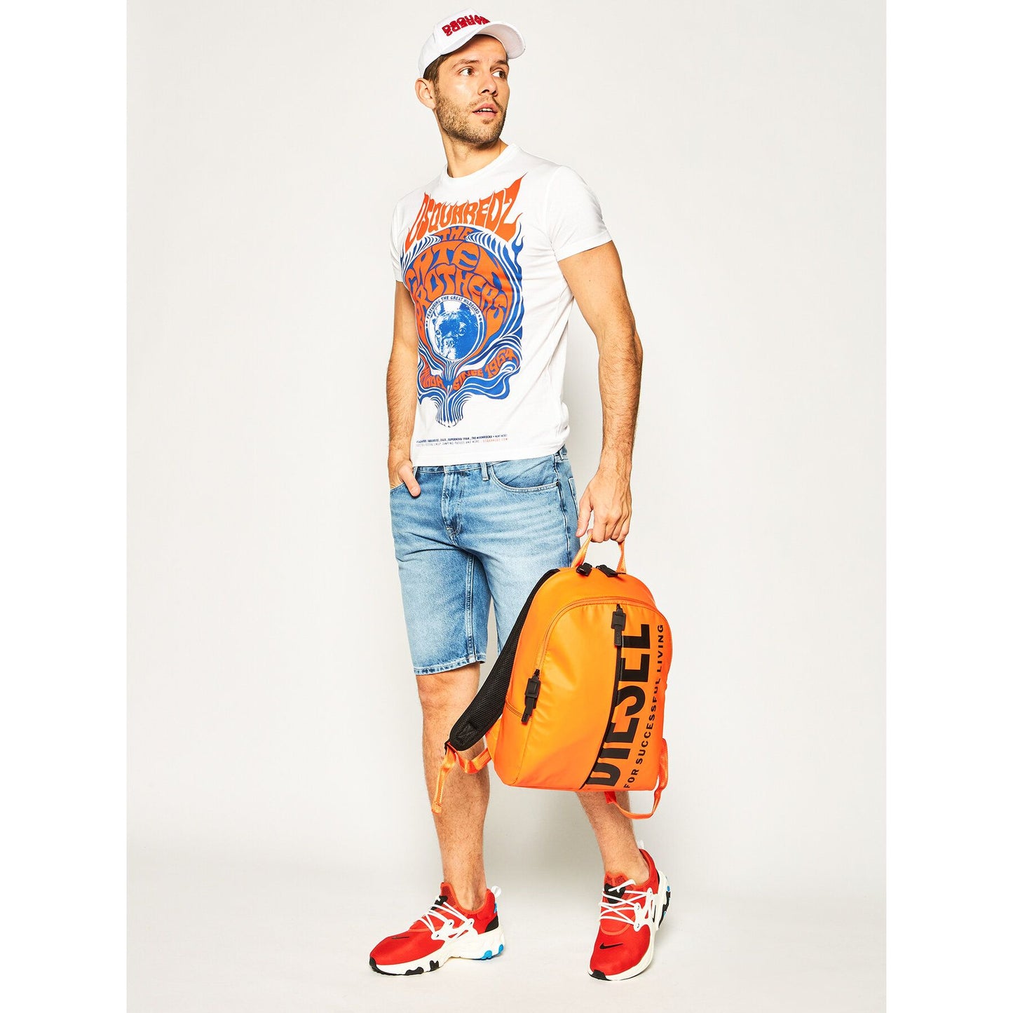 Colorful Lettering Cotton Tee