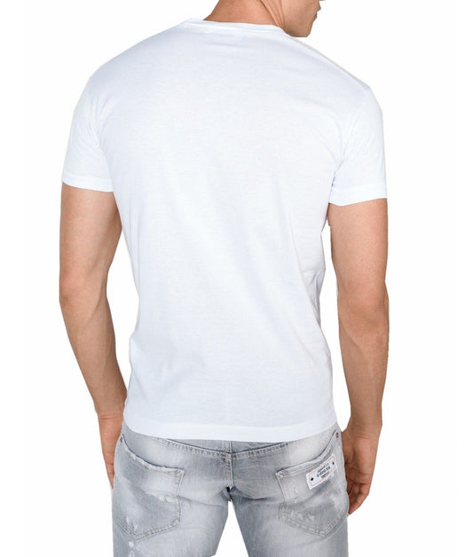 Elegant White Cotton Crewneck Tee