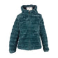 Reversible Hooded Down Jacket in Lush Green