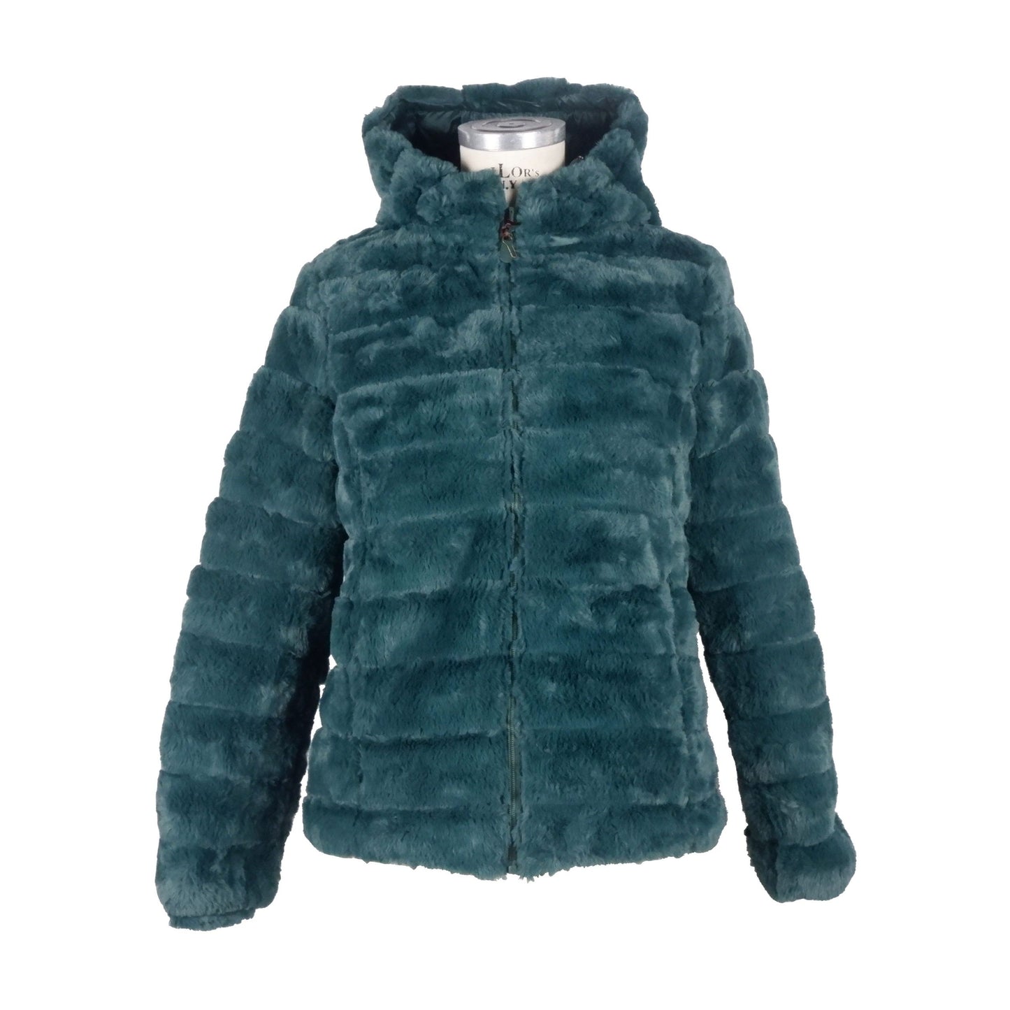 Reversible Hooded Down Jacket in Lush Green