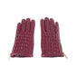 Elegant Burgundy Lambskin Gloves