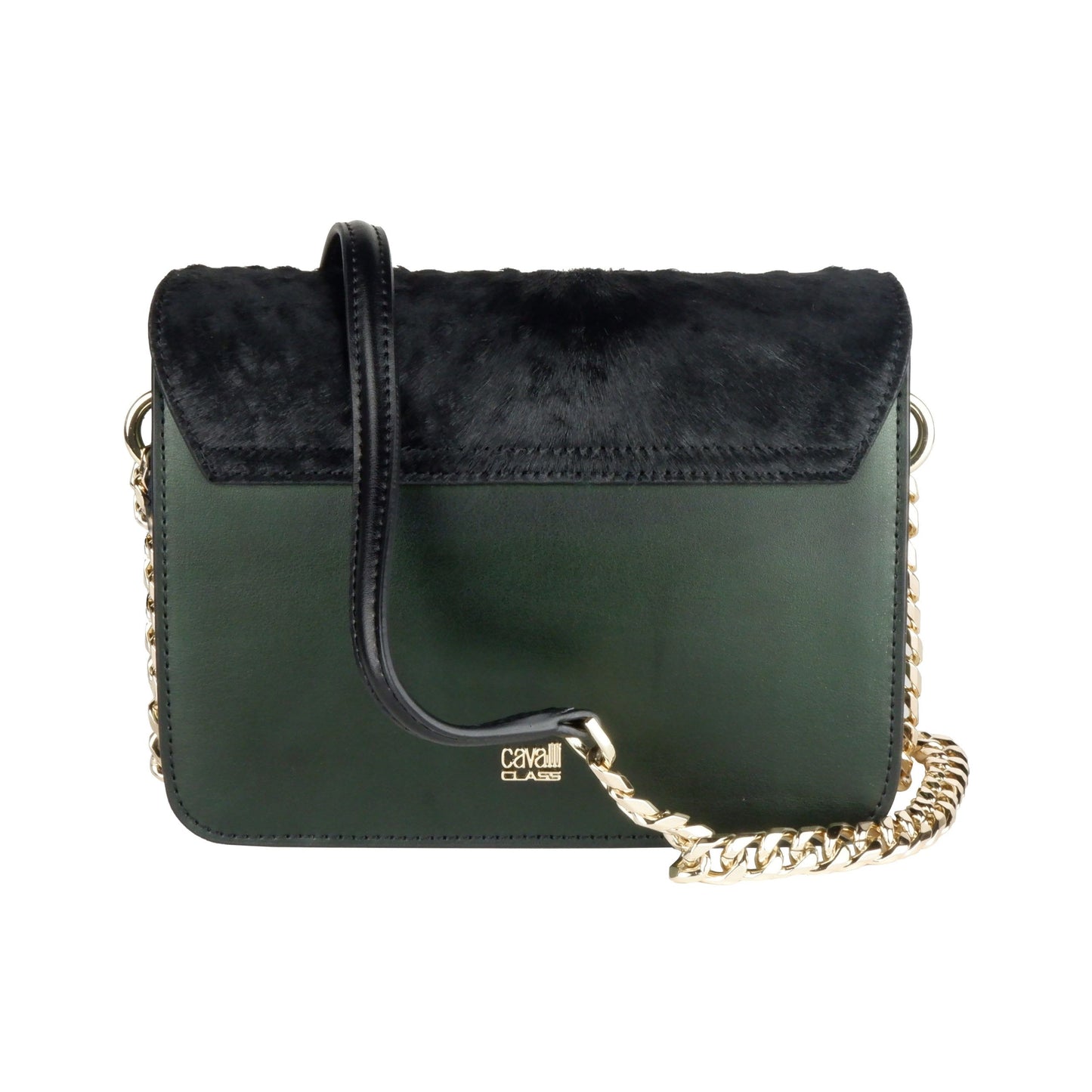 Chic Cavalli Class Calfskin Shoulder Bag