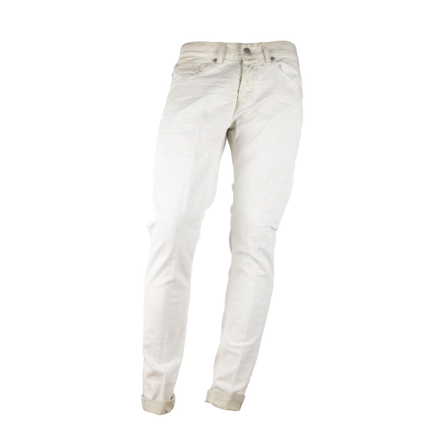 Chic Beige Stretch Denim George Model