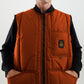 Vintage-Inspired High-Tech Orange Gilet