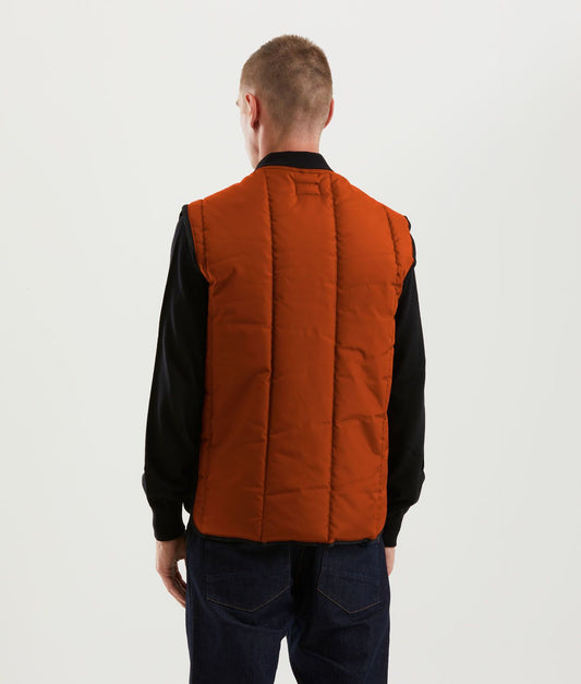 Vintage-Inspired High-Tech Orange Gilet