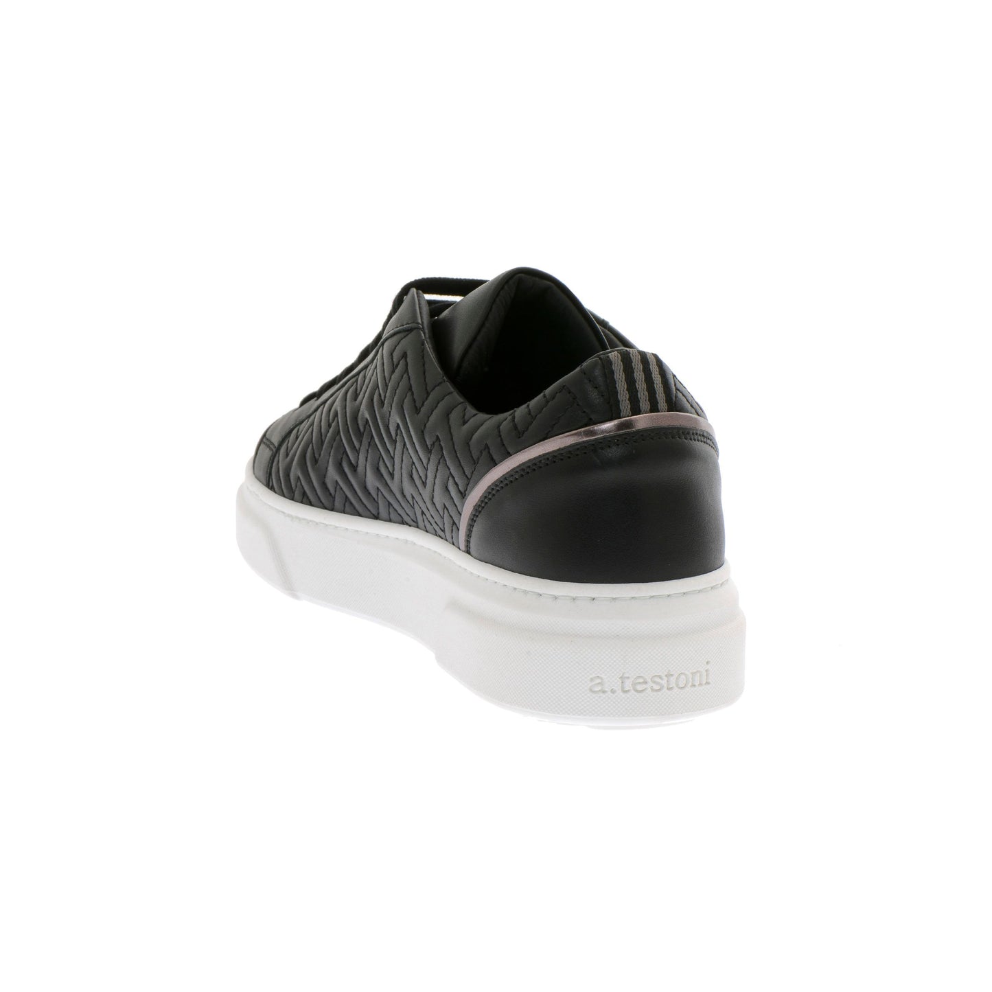 Elegant Black Leather Sneakers