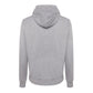 Sleek Gray Cotton Hooded Jacket