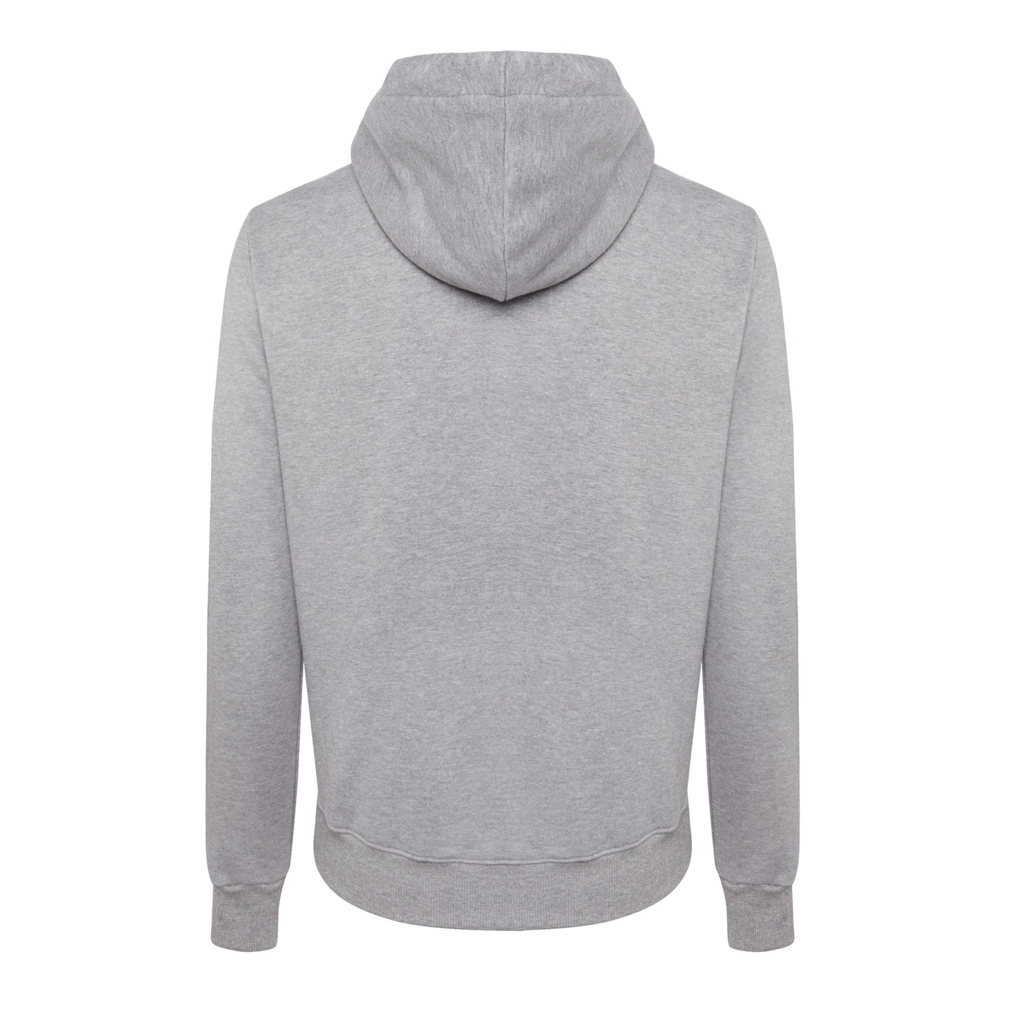Sleek Gray Cotton Hooded Jacket