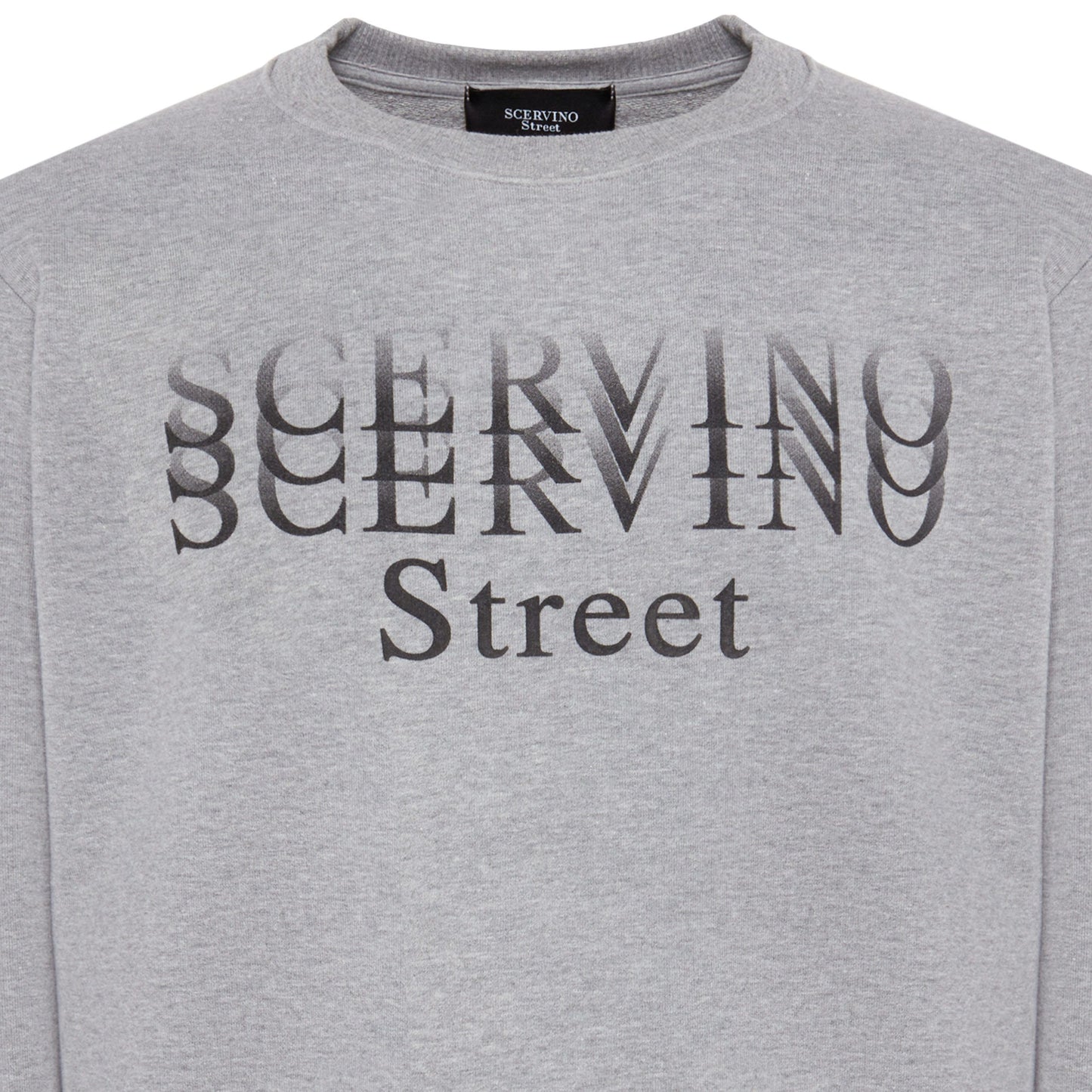 Elegant Grey Cotton Sweater - Made in Italy