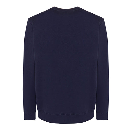 Elegant Blue Cotton Sweater